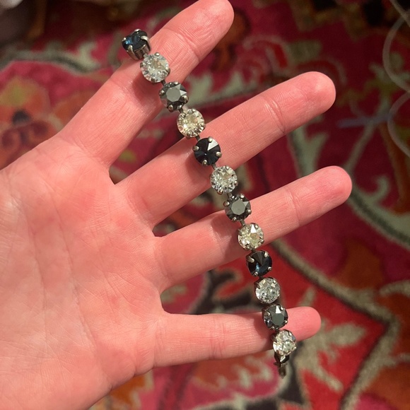 Sabika Navy Silver and Grey Bracelet - Picture 3 of 5